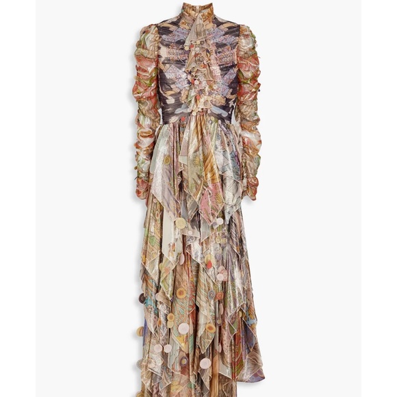 Zimmermann Dresses & Skirts - Zimmerman ruffled printed lame' maxi dress